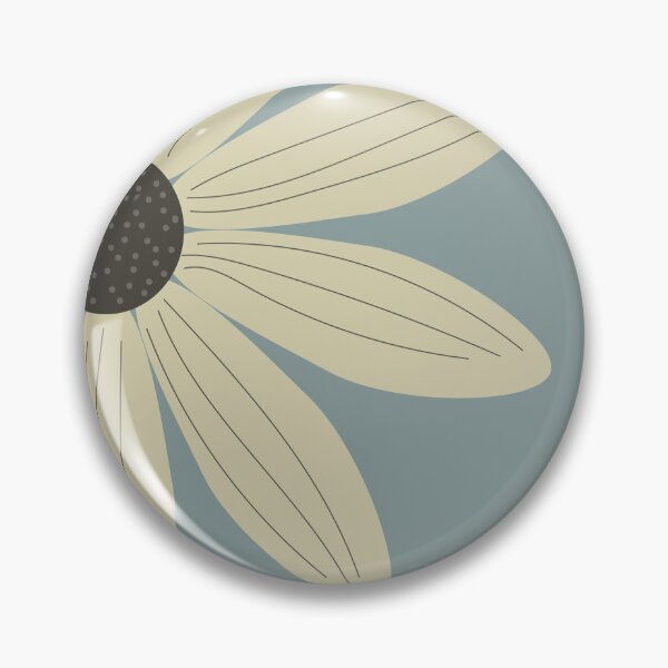 Item preview, Pale yellow sunflower vector art on grey designed and sold by Hinkson Cox.