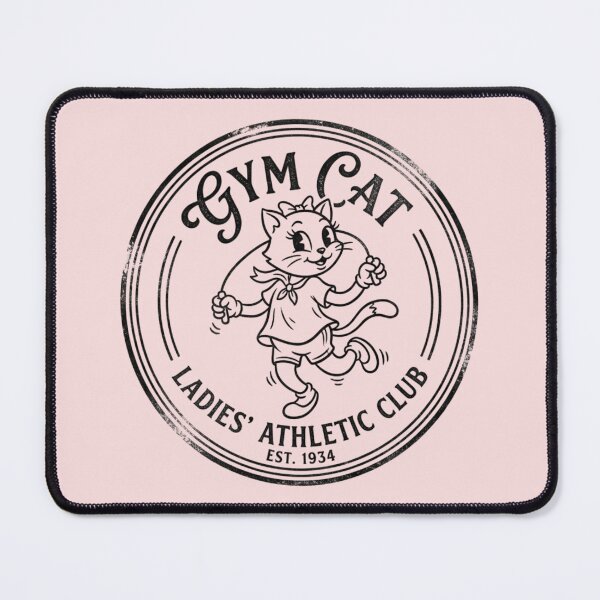 Item preview, Gym Cat Ladies Athletic Club Vintage Style Design – Cute Retro Fitness Cat Graphic designed and sold by TheStephanieRome.