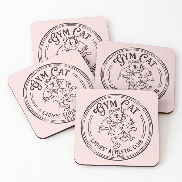 Item preview, Gym Cat Ladies Athletic Club Vintage Style Design – Cute Retro Fitness Cat Graphic designed and sold by TheStephanieRome.