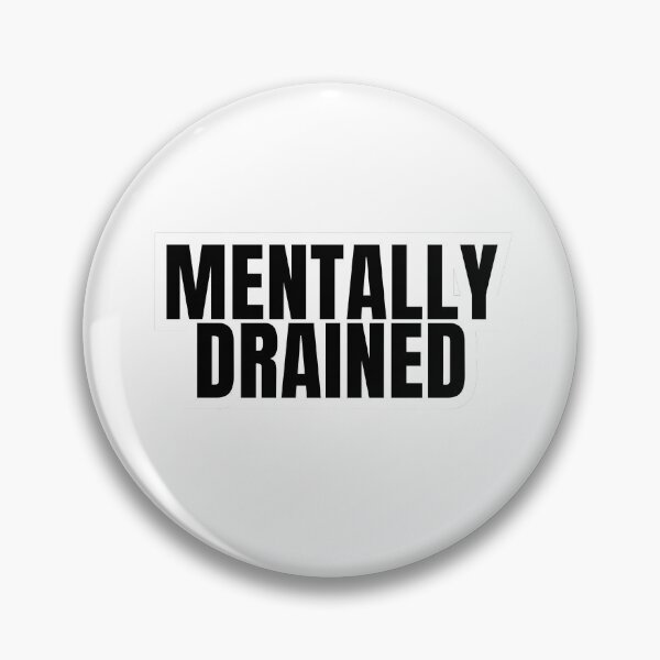 Item preview, Mentally Exhausted Sticker designed and sold by MentalOffline.
