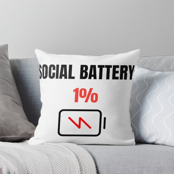 Item preview, Social Battery 1 Percent Funny Introvert Humor Design designed and sold by LowBatteryStudio ⭐.