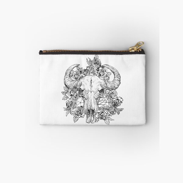 Item preview, Ram Skull Floral Gothic Tattoo Design designed and sold by The secret storage room.