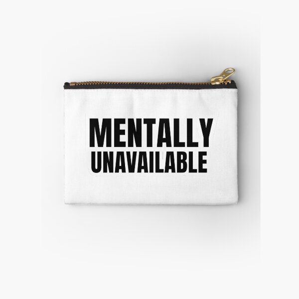 Item preview, Mentally Unavailable Sticker designed and sold by MentalOffline.