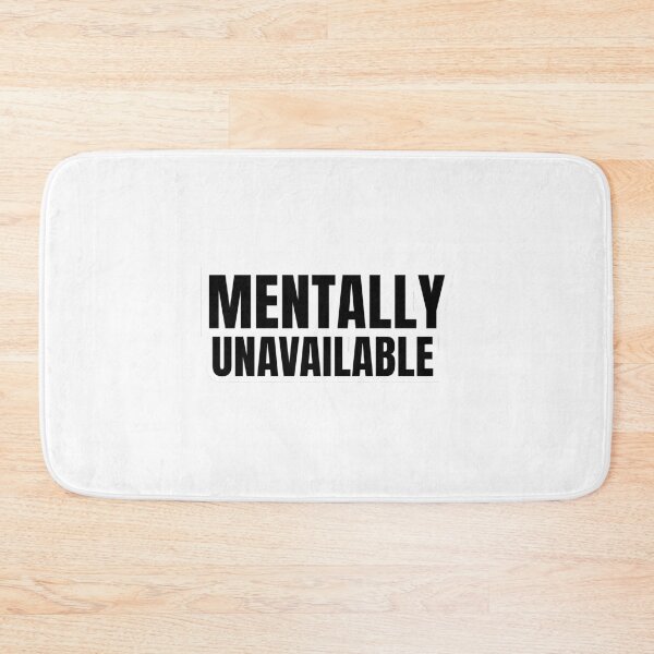 Item preview, Mentally Unavailable Sticker designed and sold by MentalOffline.