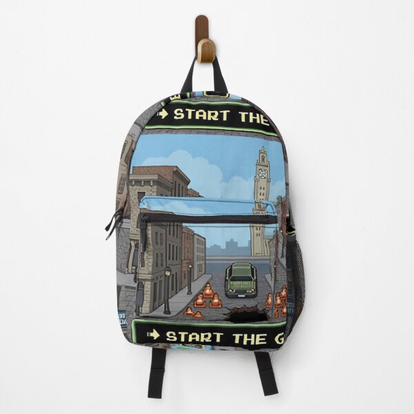 Item preview, Montreal Pixel Art Retro Game Start Screen Pothole Quebec Street Art Print 3 designed and sold by LouDSarG.
