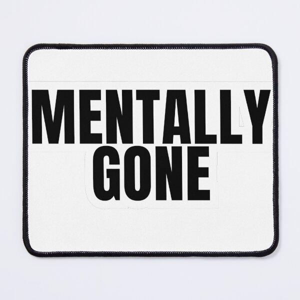 Item preview, Mentally disappeared Sticker designed and sold by MentalOffline.