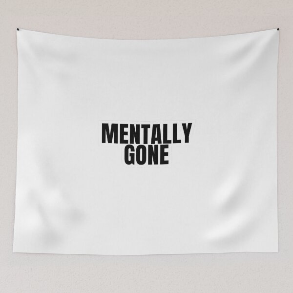Item preview, Mentally disappeared Sticker designed and sold by MentalOffline.
