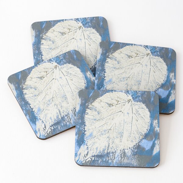 Item preview, Mulberry Leaf Study — Silver Blue designed and sold by Gentle Bookbinding.
