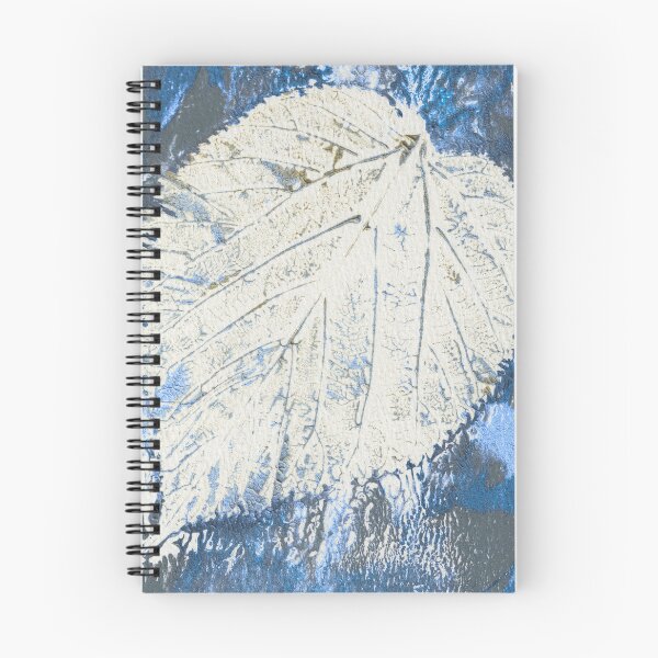 Item preview, Mulberry Leaf Study — Silver Blue designed and sold by Gentle Bookbinding.