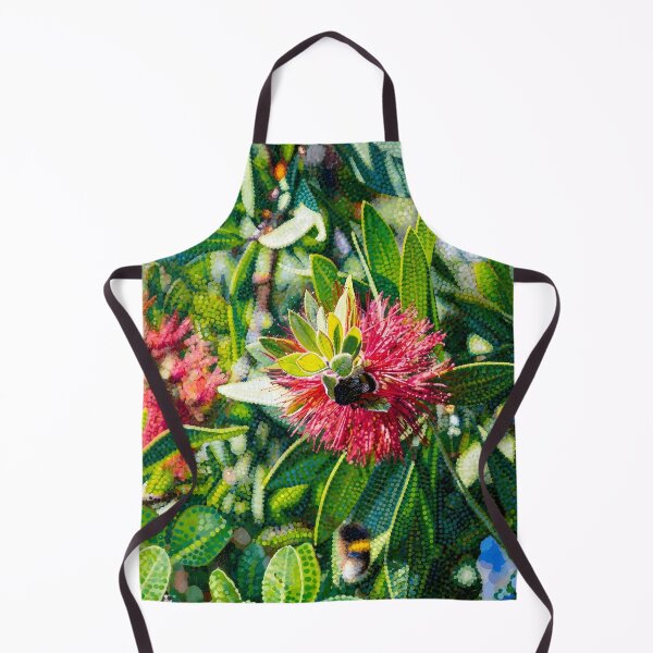 Item preview, Red Bottlebrush & Pollinators designed and sold by Robinsonlerouge.