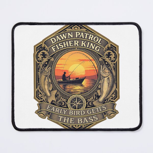 Item preview, Dawn Patrol Fisher King Funny Dad Fishing Gift designed and sold by YMLux.