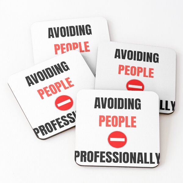 Item preview, Avoiding People Professionally Funny Introvert Humor Design designed and sold by LowBatteryStudio ⭐.