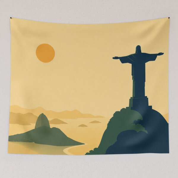 Item preview, Rio de Janeiro Minimal Sunset Poster designed and sold by Creative_Canvas.