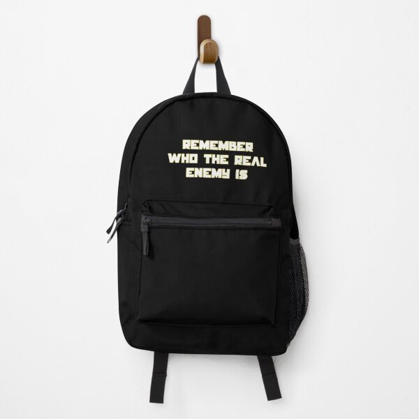 Item preview, Remember Who The Real Enemy Is Dystopian Quote Design designed and sold by creatingmouseshop.