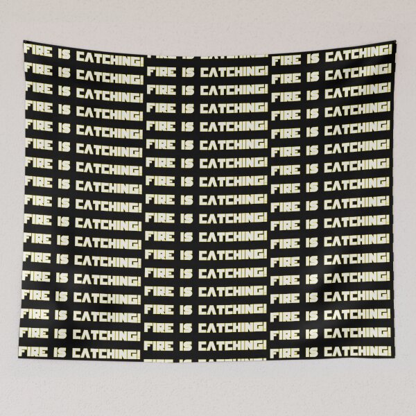 Item preview, Fire Is Catching Dystopian Rebellion Quote Inspired Design designed and sold by creatingmouseshop.