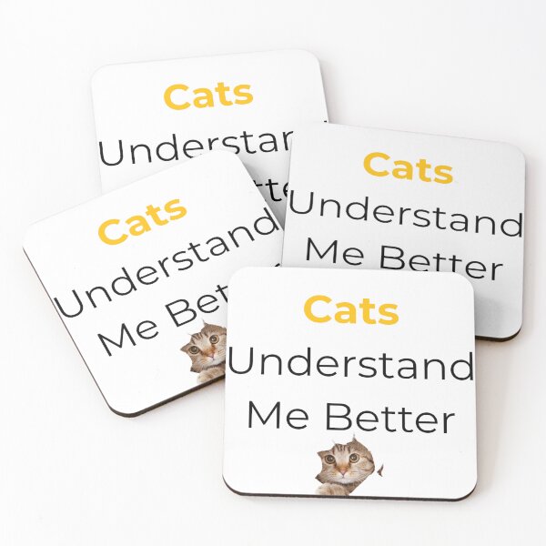 Item preview, Cats Understand Me Better Funny Cat Lover Introvert Design designed and sold by LowBatteryStudio ⭐.