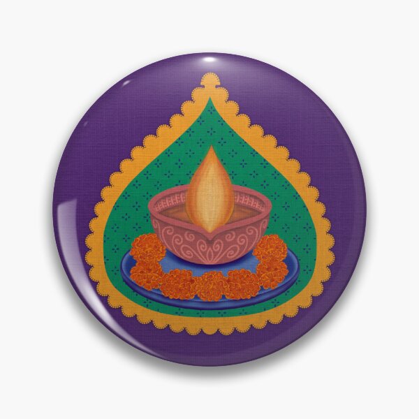 Item preview, Diwali Card with a Textured Purple Background by SeeMyArt Designs designed and sold by SeeMyArtDesigns.