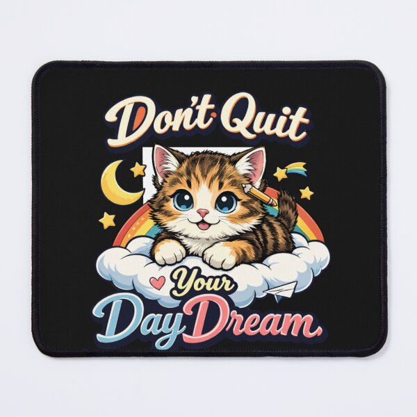 Item preview, Whimsical Kitten Keep Striving for Your Goals designed and sold by Tsugraf Designs.