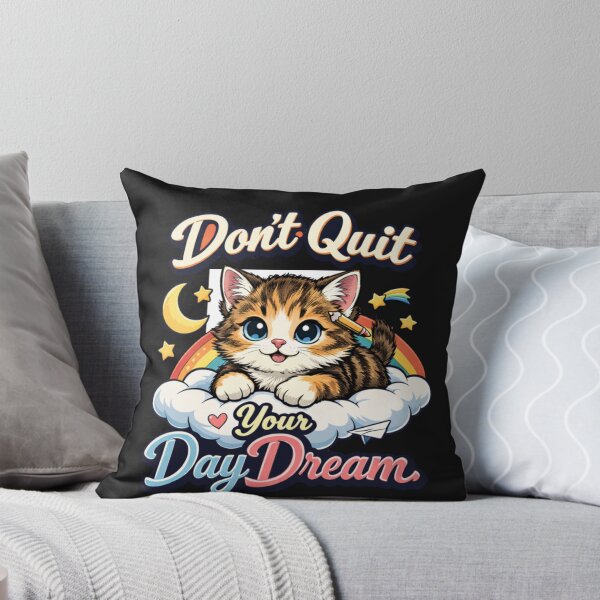 Item preview, Whimsical Kitten Keep Striving for Your Goals designed and sold by Tsugraf Designs.