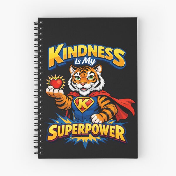 Item preview, Kindness is My Superpower Tiger Hero designed and sold by Tsugraf Designs.