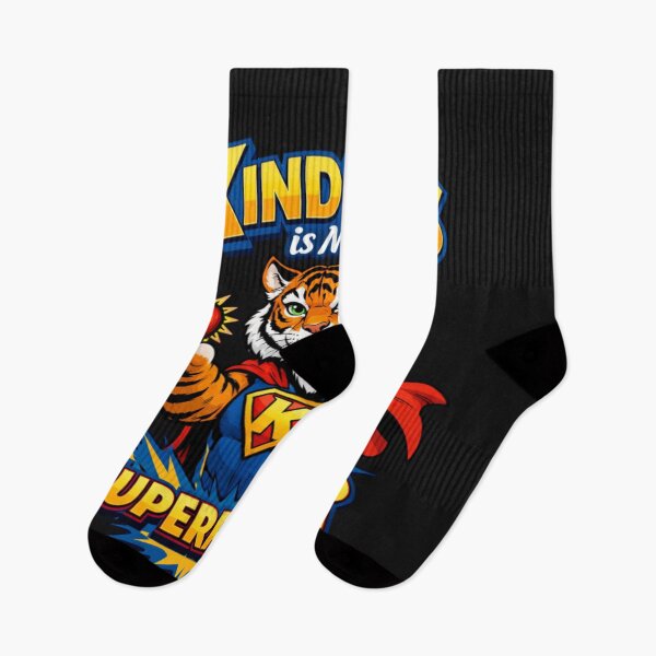 Item preview, Kindness is My Superpower Tiger Hero designed and sold by Tsugraf Designs.