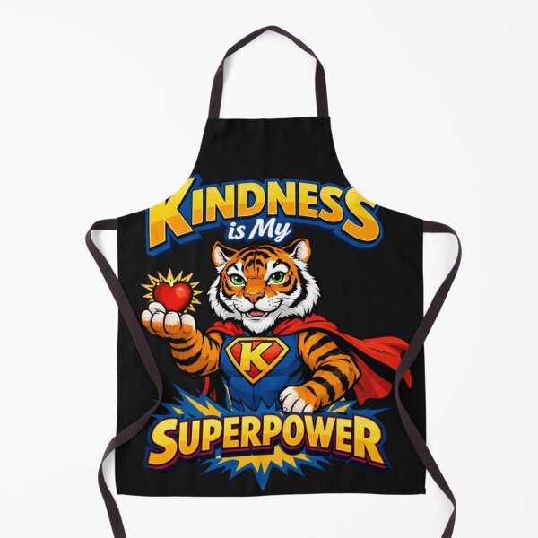 Item preview, Kindness is My Superpower Tiger Hero designed and sold by Tsugraf Designs.
