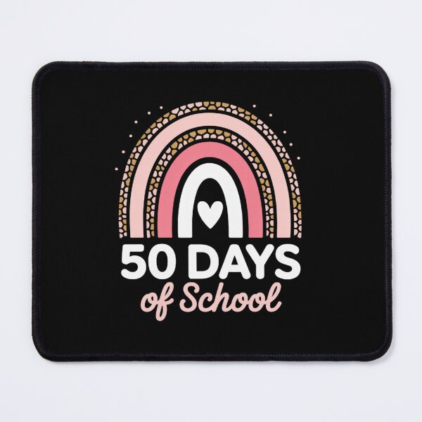 Item preview, 50th Day of School Teacher Rainbow Leopard 50 Days Smarter designed and sold by BlassmausArt.