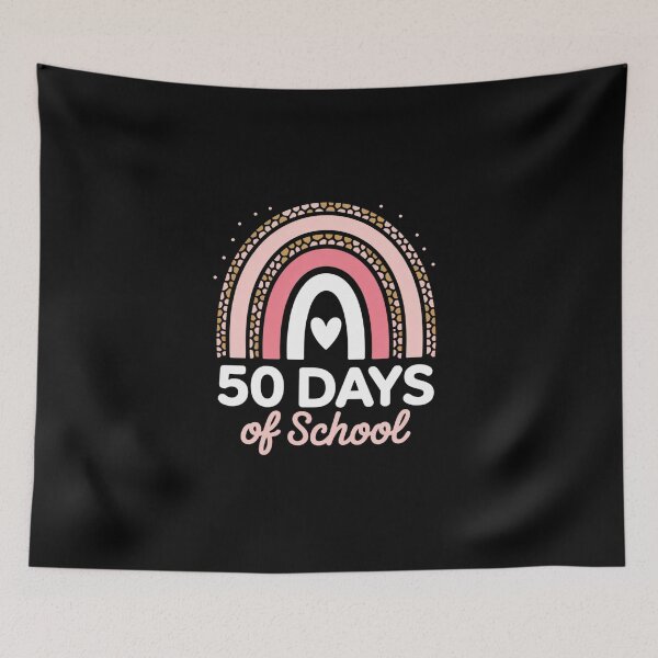 Item preview, 50th Day of School Teacher Rainbow Leopard 50 Days Smarter designed and sold by BlassmausArt.
