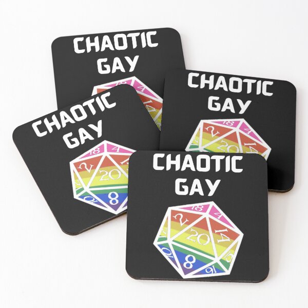 Item preview, Chaotic Gay D&D D20 Alignment Design designed and sold by PorcelainBoneWitch.