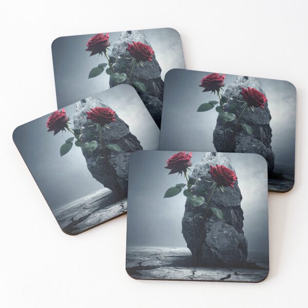 Item preview, Enduring Strength Red Rose | Resilience Symbol | Dark Aesthetic Flower Art designed and sold by SabraDD.