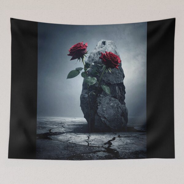 Item preview, Enduring Strength Red Rose | Resilience Symbol | Dark Aesthetic Flower Art designed and sold by SabraDD.