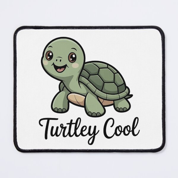 Item preview, Turtley Cool Cute Turtle designed and sold by Cool-cat-art.