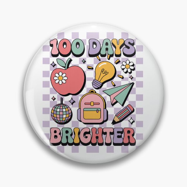 Item preview, 100 Days Brighter Retro Disco 100th Day of School Teacher designed and sold by BlassmausArt.