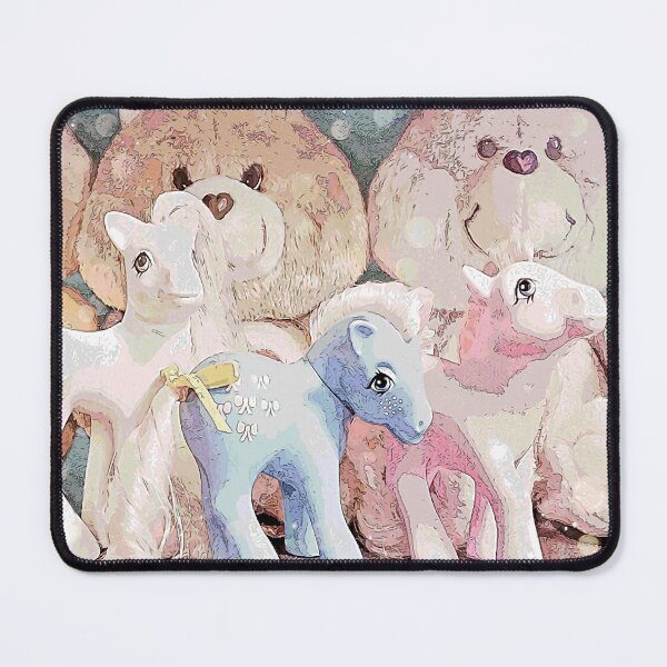 Item preview, Vintage My Little Pony and Care Bears, toy shelf 1 designed and sold by Brightside-art.