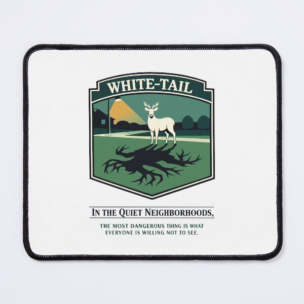Item preview, White Tail Deer Shadow Dark Suburban Silence designed and sold by WildlifeInc.