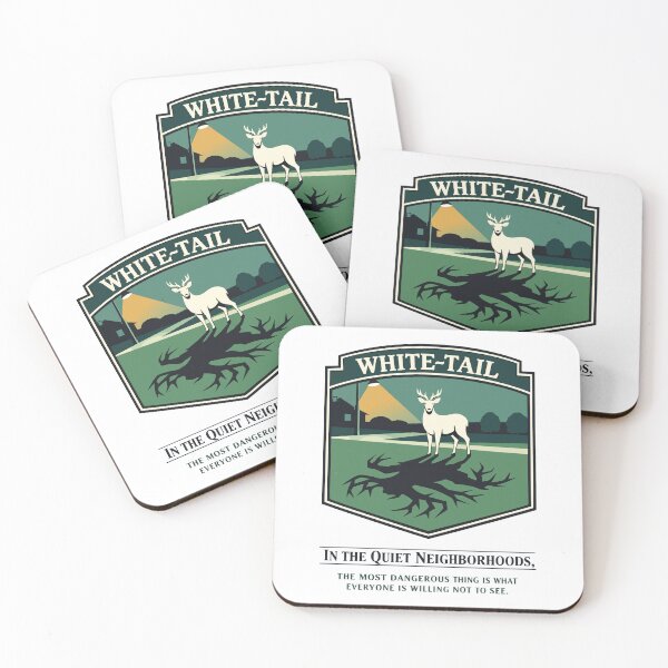 Item preview, White Tail Deer Shadow Dark Suburban Silence designed and sold by WildlifeInc.