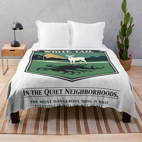 Item preview, White Tail Deer Shadow Dark Suburban Silence designed and sold by WildlifeInc.