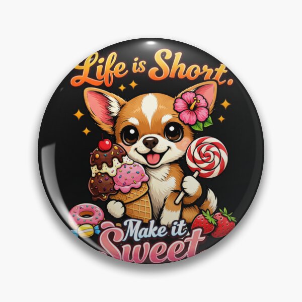 Item preview, Charming Dog Savoring Sugary Delights Design designed and sold by Tsugraf Designs.