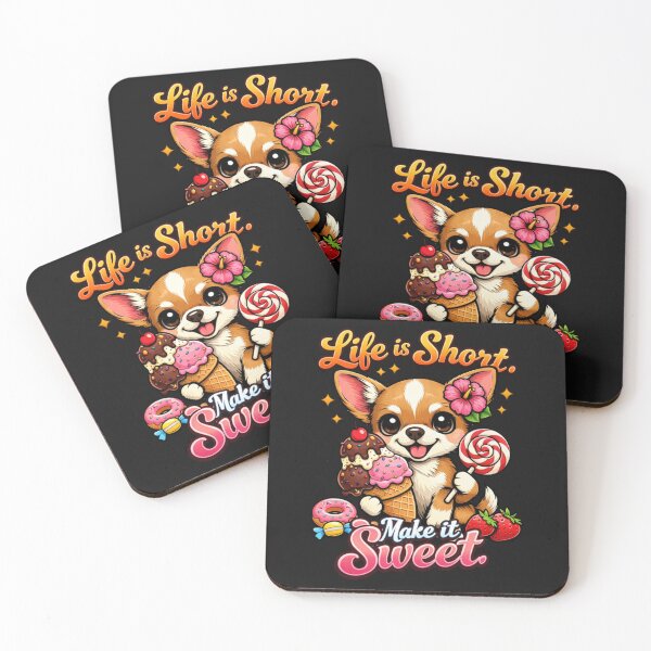 Item preview, Charming Dog Savoring Sugary Delights Design designed and sold by Tsugraf Designs.