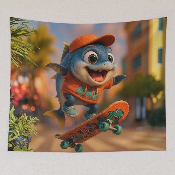 Item preview, Skater Tuna Fish designed and sold by Sillytoe.