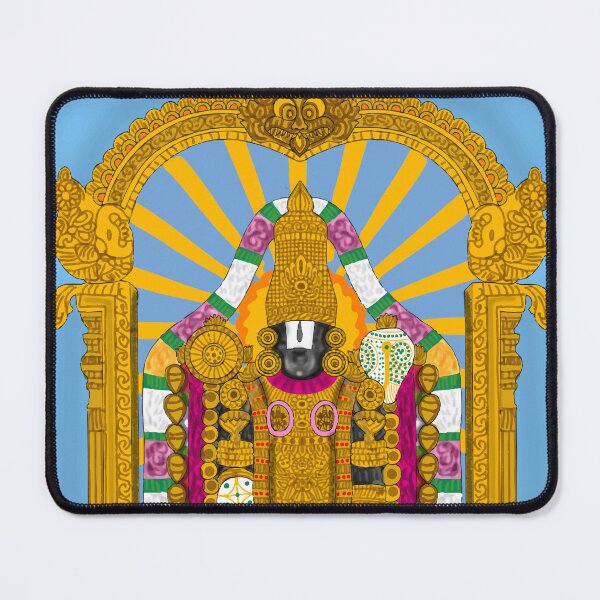 Item preview, Tirupati Balaji Divine Artwork – Lord Venkateswara Spiritual Illustration designed and sold by Harshit_Digital_Arts.