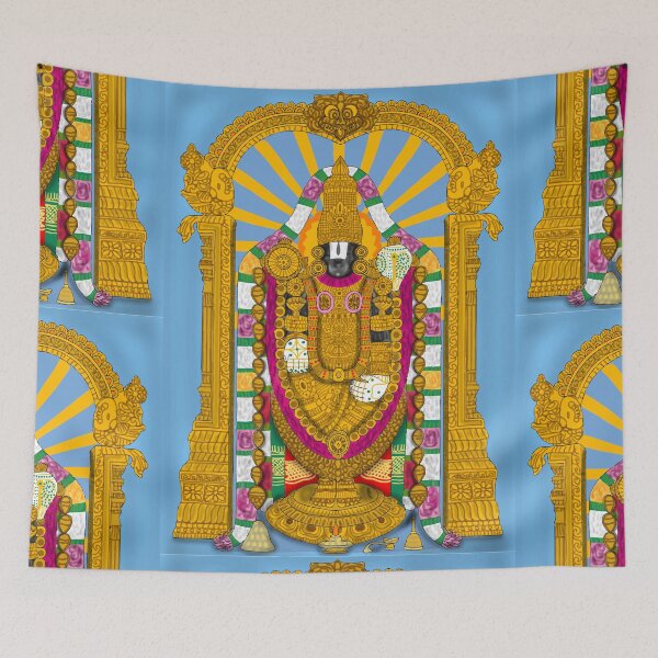 Item preview, Tirupati Balaji Divine Artwork – Lord Venkateswara Spiritual Illustration designed and sold by Harshit_Digital_Arts.