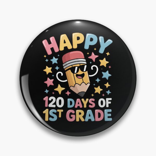Item preview, First 1st Grade 120 Days of School Teacher Kids Classroom designed and sold by BlassmausArt.