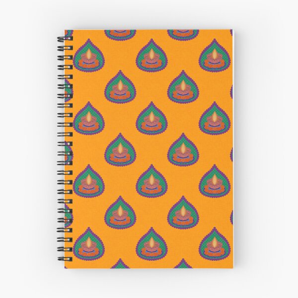 Item preview, Diwali Print Small Motif with a Textured Yellow Background by SeeMyArt Designs designed and sold by SeeMyArtDesigns.
