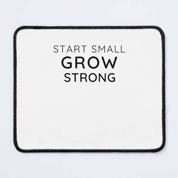 Item preview, Start Small Grow Strong - Minimal Motivational Typography Design designed and sold by Lynn Creates.