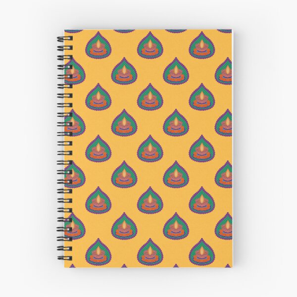 Item preview, Diwali Print Small Motif with a Textured Yellow Background by SeeMyArt Designs designed and sold by SeeMyArtDesigns.