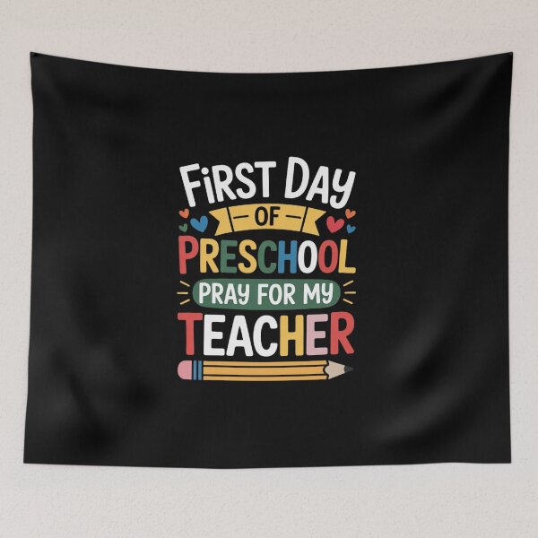 Item preview, First Day of Preschool Pre K Student Toddler Back To School designed and sold by BlassmausArt.