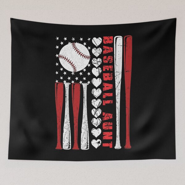 Item preview, Retro Patriotic Baseball Aunt Bat Design designed and sold by KIROSALS.