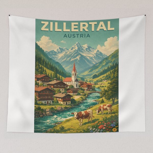 Item preview, Zillertal Tyrol Austrian Alps Mayrhofen Innsbruck Austria designed and sold by Places On Earth.