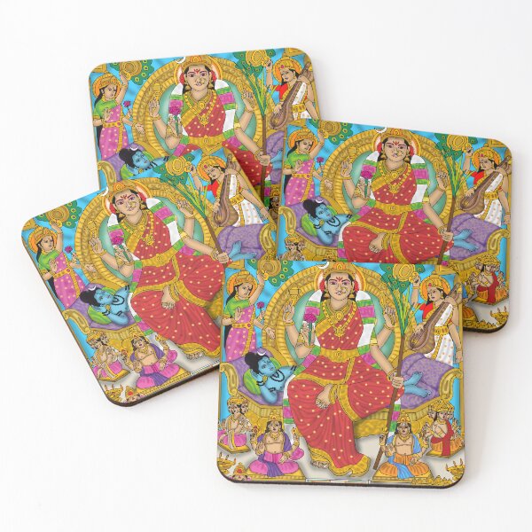 Item preview, Goddess Lalita Tripura Sundari Artwork – Divine Shakti Spiritual Illustration designed and sold by Harshit_Digital_Arts.